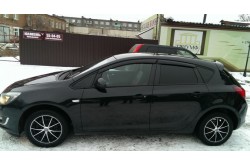 Дефлекторы окон Opel Astra J хэтчбек