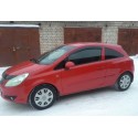 Дефлекторы окон Opel Corsa D 3дв