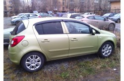 Дефлекторы окон Opel Corsa D 5дв