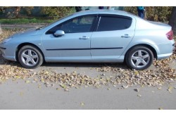 Дефлекторы окон Peugeot 407 седан