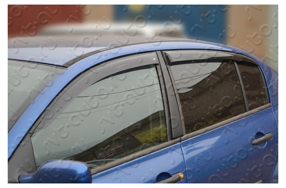 Ветровики на окна автомобиля штраф. Дефлекторы на Рено Меган 2. Дефлекторы окон Рено Меган 2. Дефлектор окон на Рено Меган 2 седан. Дефлекторы окон Skoda Rapid II 2012 Г..