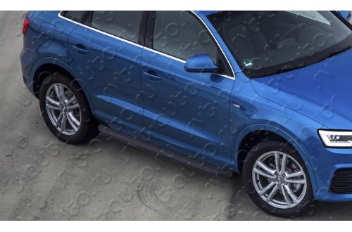 Пороги площадка Black Audi Q3