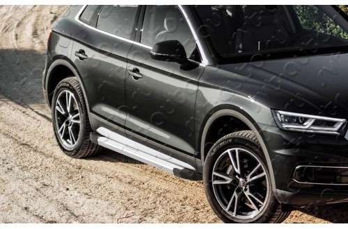 Пороги площадка сильвер Audi Q5 2