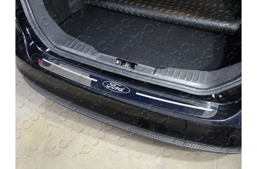 Накладка на задний бампер Ford Focus 3 