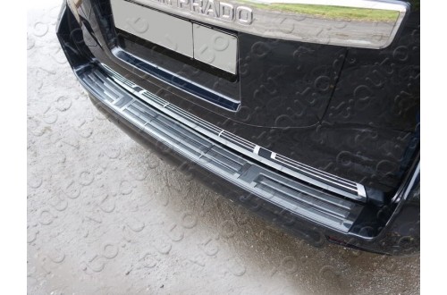 Накладка на задний бампер Land Cruiser Prado 150