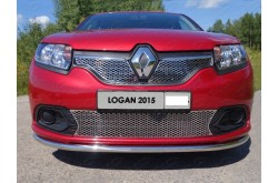 Решетка радиатора Renault Logan 2 верхняя