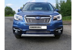 Решетка радиатора Subaru Forester SJ рестайлинг нижняя 12мм