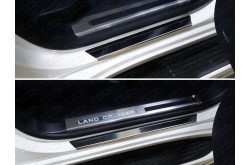 Накладки на пороги с загибом Toyota Land Cruiser 200
