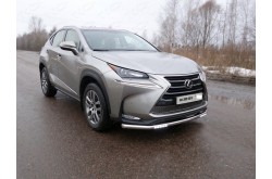 Защита переднего бампера с ДХО Lexus NX 200