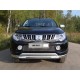 Защита переднего бампера овальная с ДХО Mitsubishi L200 5
