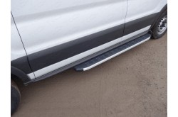 Порог алюминиевый короткий правый Ford Tranzit 2013