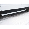 Порог алюминиевый короткий правый Slim Line Black Ford Tranzit 2013
