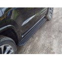 Пороги алюминиевые Slim Line Black Jeep Grand Cherokee 2017