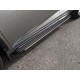 Пороги алюминиевые Slim Line Silver Lexus NX200