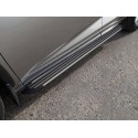 Пороги алюминиевые Slim Line Silver Lexus NX200