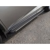 Пороги алюминиевые Slim Line Silver Lexus NX200