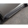 Пороги алюминиевые Slim Line Silver Lexus NX200t