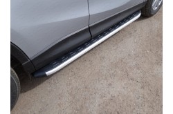 Пороги алюминиевые Mazda CX-5 рестайлинг
