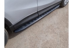 Пороги алюминиевые Mazda CX-5 рестайлинг