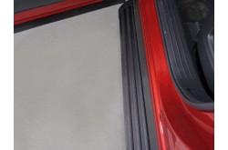 Пороги алюминиевые Slim Line Black Mazda CX-9 2017