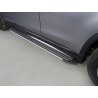 Пороги алюминиевые Slim Line Silver Mitsubishi ASX 2017