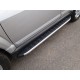 Пороги алюминиевые Mitsubishi Pajero 4 рестайлинг