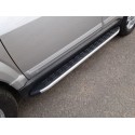 Пороги алюминиевые Mitsubishi Pajero 4 рестайлинг
