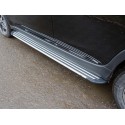 Пороги алюминиевые Slim Line Silver Subaru XV