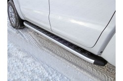 Пороги алюминиевые Volkswagen Amarok 2016