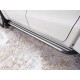 Пороги алюминиевые Slim Line Silver Volkswagen Amarok 2016