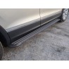 Пороги алюминиевые Slim Line Black Volkswagen Tuguan 2