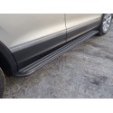 Пороги алюминиевые Slim Line Black Volkswagen Tuguan 2 рестайлинг