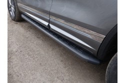 Пороги алюминиевые Volkswagen Touareg 2 R-Line