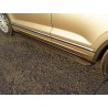 Пороги алюминиевые Slim Line Black Volkswagen Touareg 3