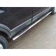 Пороги овальные с накладкой Chevrolet Captiva