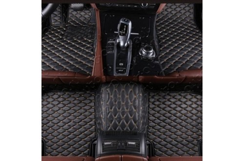 Кожаные коврики ромбом Audi Q7 5 мест