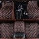 Кожаные коврики ромбом Peugeot