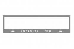 Рамка номерного знака Infiniti fx37