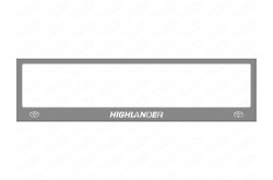 Рамка номерного знака Toyota Highlander