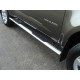 Пороги овальные с накладкой Chevrolet TrailBlazer
