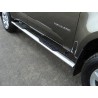 Пороги овальные с накладкой Chevrolet TrailBlazer