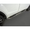 Пороги овальные гнутые с накладкой Lifan X60