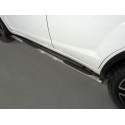 Пороги овальные с накладкой Lifan X60