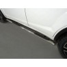 Пороги овальные с накладкой Lifan X60