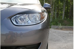Реснички на передние фары Renault Fluence