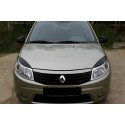 Реснички на передние фары Renault Sandero