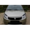 Реснички на передние фары Renault Sandero