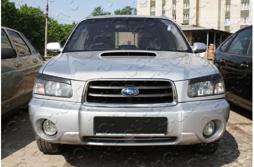 Реснички на передние фары Subaru Forester SG