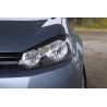 Реснички на передние фары Volkswagen Golf 6