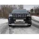 Защита переднего бампера с дхо Ford Explorer 2016